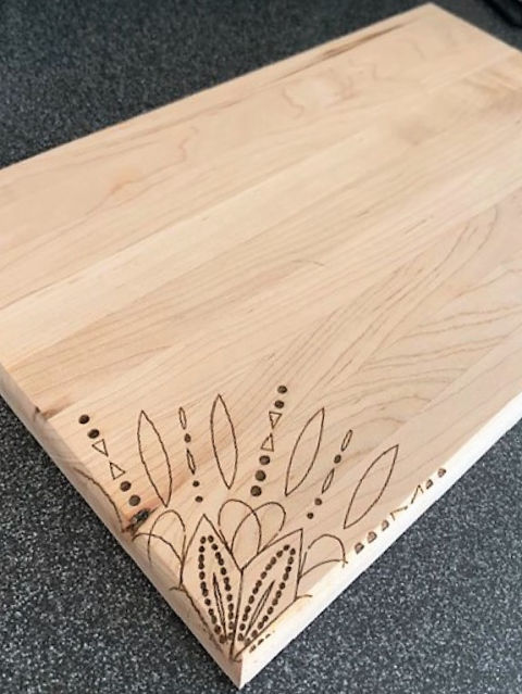 Manufactured by South Florida Dovetailed Drawers Engraved Maple engraved custom image